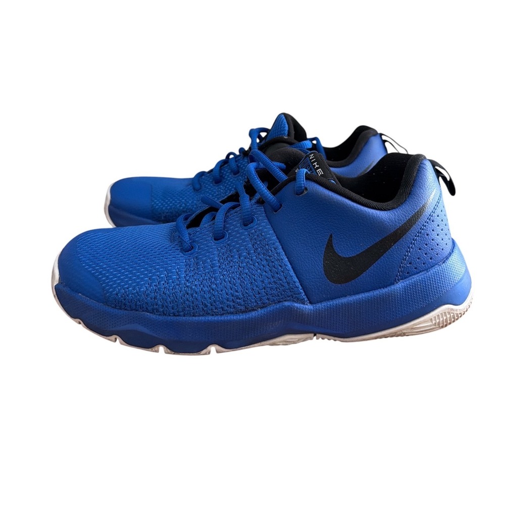 Nike Hustle Quick Kids 6Y Blue Basketball Sneakers 922680-401 Low Top Shoes